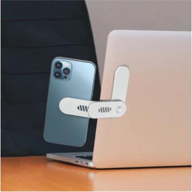 Imagem de Aporia International Suporte magnético de celular para laptop, extensor de suporte de telefone lateral para tela de colo dobrável anexar ao monitor de computador para smartphone universal (prata - giratório 180 graus)