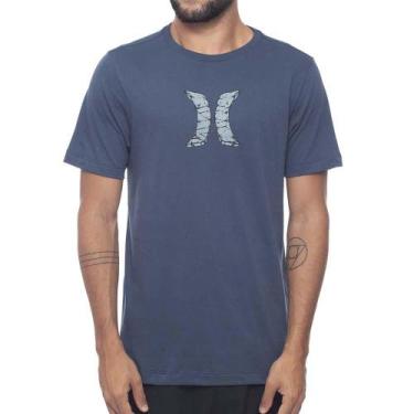 Imagem de Camiseta Hurley Hard Icon Masculina Azul Marinho