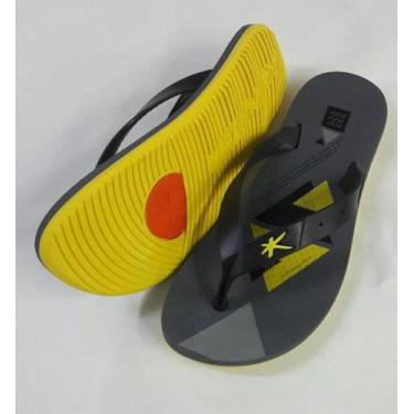 Imagem de Chinelo Sandália Kenner  Summer Tri Amarelo Tam 42