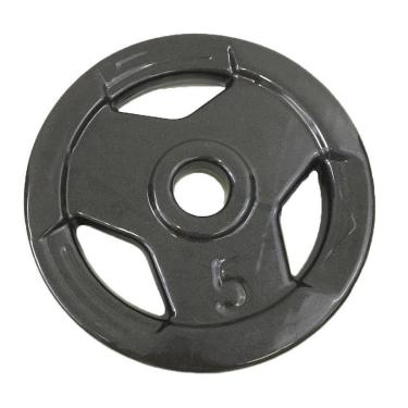 Imagem de Anilha 05kg Vazada Revestida Emborrachada Sport Peso Musculacao Academia Jfit-Unissex