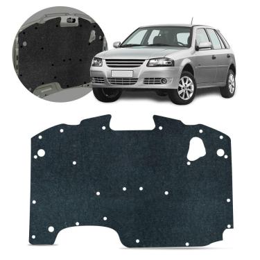 Imagem de Forro Capô Manta Acústica Gol Saveiro Parati G3 G4 1999 a 2010 Antirruído Isolante com Presilha Grud Gtc 5641