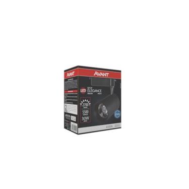 Imagem de Spot de Trilho Elegance Preto 30w Bivolt Avant Branco Frio