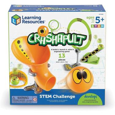 Imagem de Learning Resources Crashapult STEM Challenge, STEM Catapult Game, 13 Peças, Idades 5+