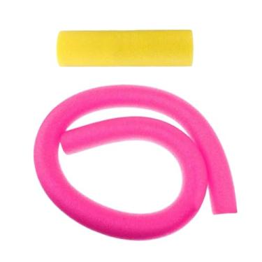 Imagem de Amagogo Tubo de espuma de macarrão para piscina flutuante com conector para macarrão para piscina, Rosa Sólido