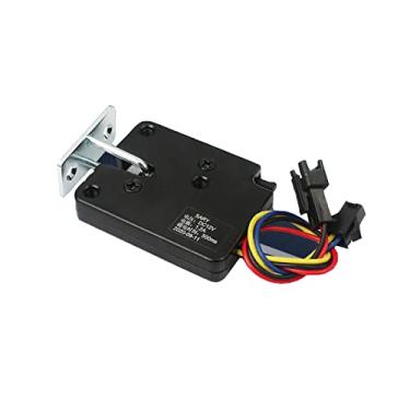 Imagem de DC 12V Fechadura Eletrônica Armário de Segurança Prateleira Porta Fechadura Eletrônica 4 Fios Acessório com Feedback