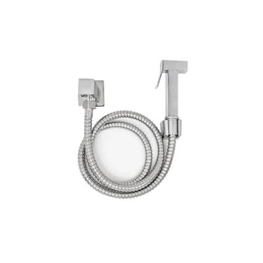 Imagem de Ducha Higiênica Cromada Luxo Modelo Quadrado 1/4 De Volta