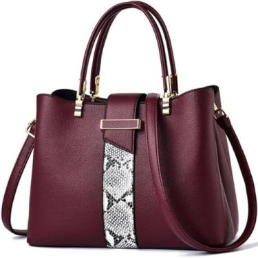 Imagem de BYKOINE Bolsas e bolsas femininas de couro PU bolsa de ombro feminina designer alça superior bolsa mensageiro moda bolsa carteiro