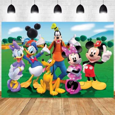 Imagem de Minnie and Friends Party Banner  Mickey Mouse  Clubhouse  decoração de aniversário  foto de fundo