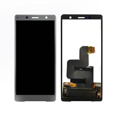 Imagem de SHOWGOOD 5.0'' LCD para Sony Xperia XZ2 Compacto LCD Touch Screen Digitalizador Assembléia para Sony XZ2 Mini Display Substituição H8324 H8314 LCD (Azul com Moldura)