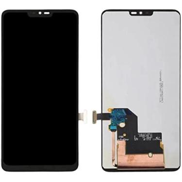 Imagem de SHOWGOOD para LG G7 ThinQ Display LCD G710EM G710EMW G710EAW G710AWM G710N com moldura G7 Display Screen Touch Digitalizador Assembléia (vermelho com moldura)