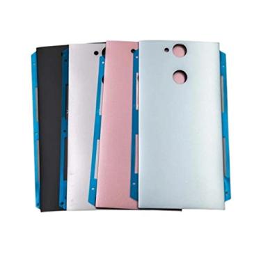 Imagem de SHOWGOOD para Sony Xperia XA2 H4113 H3113 H4133 H3123 bateria de plástico capa traseira capa de substituição adesiva (azul)