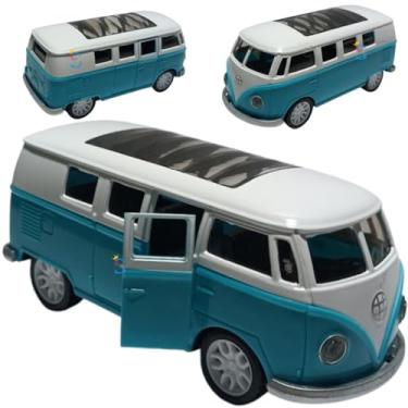 Imagem de Power Toys YUGEN - Miniatura Kombi: Carrinho de Ferro com Portas que Abrem e Pneus de Borracha Cor Amarela