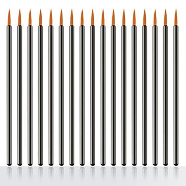 Imagem de BWXXXR 150 pincéis descartáveis de delineador com tampa protetora, aplicadores de delineador para maquiagem, multiuso, preto