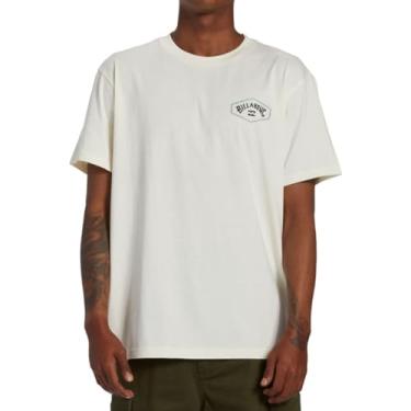 Imagem de Billabong Camiseta masculina com estampa de arco de saída, Arco de saída, branco, G