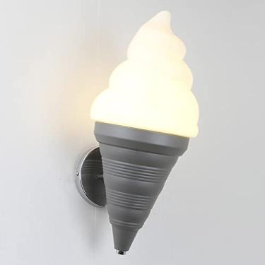 Imagem de Iluminação de parede, luminárias de parede LED modernas nórdicas, sorvete, lâmpada de quarto infantil, arandela de metal E27, luminária de parede de cabeça única, luminária Art Déco, iluminação