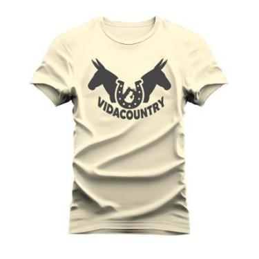 Imagem de Camiseta Plus Size Estampada Algodão Confortável T-Shirt Coutry Ferradura-Unissex