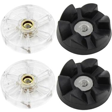 Imagem de Peças de reposição 2 engrenagens de borracha de lâmina e 2 engrenagens superiores de base de motor, serve para liquidificador Nutribullet 600W 900W