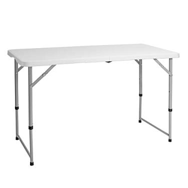 Imagem de Mesa Dobrável Vira Maleta Camping 122x60cm Aço 4 Pessoas, Alira Home