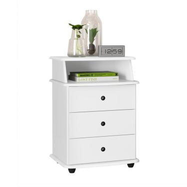 Imagem de Mesa de Cabeceira Luxo Branca