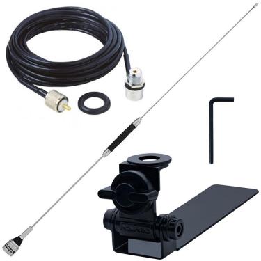 Imagem de Antena Bobinada Px 67cm Suporte Caminhonete Camionete Adaptável Cabo 5,5m
