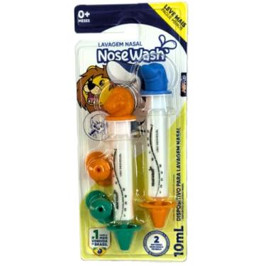 Imagem de Seringa de Lavagem Nasal NoseWash para Bebês e Crianças, Limpador de Nariz, Alivia Alergias e Congestão Nasal -Pack Duplo