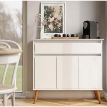 Imagem de Aparador Buffet Sala Zeus 3 Portas 1 Gaveta (Branco)