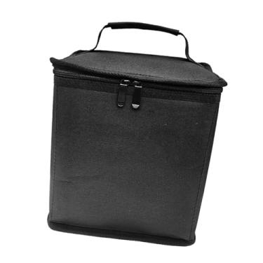 Imagem de Milageto Bolsa de transporte para botijão de gás, com protetor de zíper, multifuncional, bolsa de armazenamento de tanque de gás, utensílios de cozinha para, preto L