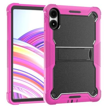 Imagem de Capa protetora para Xiaomi Redmi Pad Pro 12,1 polegadas 2024 Poco Pad 30.7 cm Kids Tablet Capa rígida para PC com suporte à prova de choque (Rosered, Redmi Pad Pro 12.1)