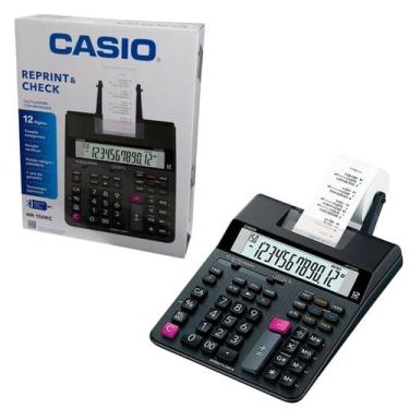 Imagem de Calculadora Casio Hr-150Rc Com Bobina E Fonte