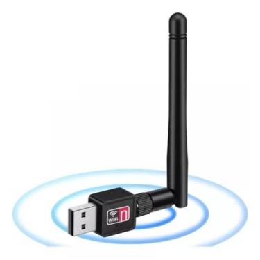 Imagem de Adaptador Receptor Antena Wireless USB WiFi 1200 Mbps - Conexão Rápida para PC, Notebook e Consoles - Compatível com Windows 7, 8, 10 e 11 - Fácil de Usar e Portátil
