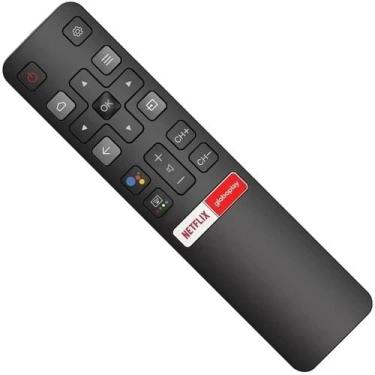 Imagem de Controle Remoto Compatível Smart TV LED TCL 4K 55p8m - 7410 - FBG/Lelo