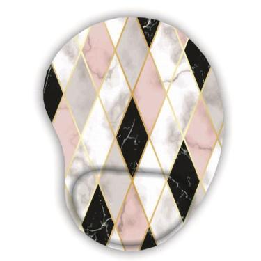 Imagem de Mouse pad estampados gemetricos com apoio - JDM, losangos