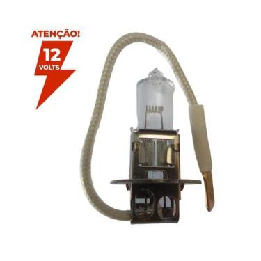 Imagem de Lâmpada H3 Halógena 12V - 55W - Base Pk22S Branca - Flash Truck