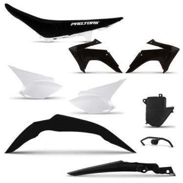 Imagem de Kit Plástico Crf 230 2015 Com Banco - Pro tork, PRETO, Único