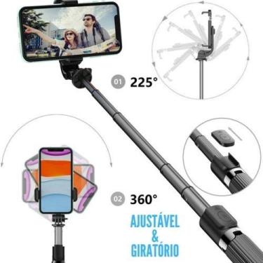 Imagem de Pau De Selfie Bastão Tripé Bluetooth Mini 360º 3em 1 Celular - SELF-3-