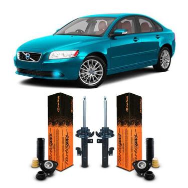 Imagem de Par Amortecedor Dianteiro Kit Coxim Rolamento Batente Coifa Suspensão 