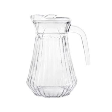 Imagem de Jarra de Vidro c/ Tampa Suco Água 1.3 Litros - UTILBAZAR