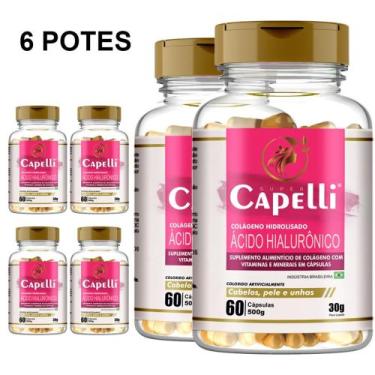 Imagem de Super Capelli - Ácido Hialurônico, Colágeno - 6 Potes