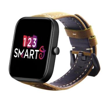 Imagem de Pulseira de Couro compatível com Bip 3 A2172 / Bip A1608 / Bip U / Bip