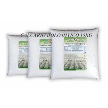 Imagem de Fertilizante Calcario Dolomitico Pacote 15Kg Prt 86% Adubo - AGROADUBO