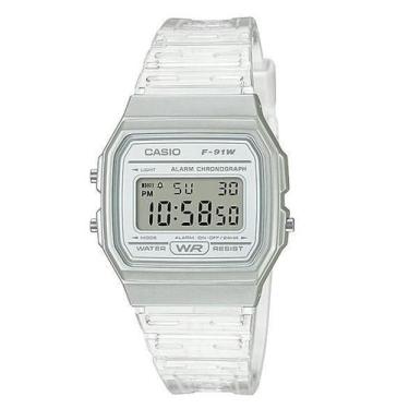 Imagem de Relógio Feminino Casio Vintage Standard F-91Ws-7Df Branco