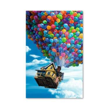 Imagem de Quadro Decorativo em Tela Up Altas Aventuras Casa Voadora 60x40cm para