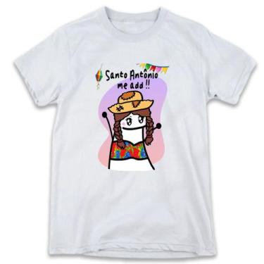 Imagem de 1 Camiseta Festa Junina Flork São joão Santo Antonio me ADD Caipira - 