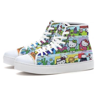 Imagem de Tênis Cano Alto Feminino Desenhos Personalizados-Unissex