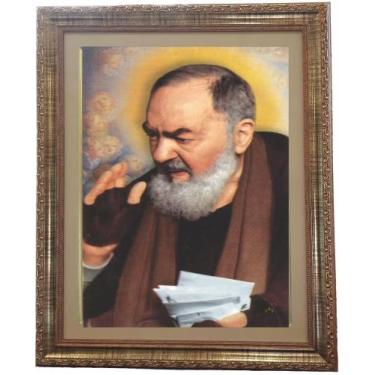 Imagem de Quadro Santo Padre Pio De Pietrelcina, 02, 53x43cm. Angelus
