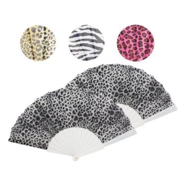Imagem de Leque De Mão Japonês Plástico E Tecido Estampado - MZ-24340 - ds