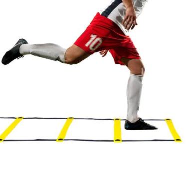 Imagem de Escada de Agilidade Nylon Regulavel Para Treino Funcional Degraus Ajus