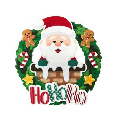 Imagem de Guirlanda Natalina Natal Papai Noel HO HO HO EVA 28,5 x 16,5 cm Piffer