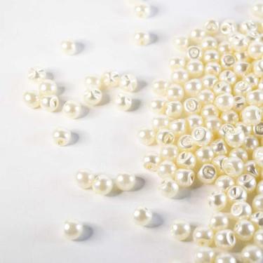 Imagem de Botão PérolaCreme8MM100gAprox 420 Un - La Mode Arte e Criação