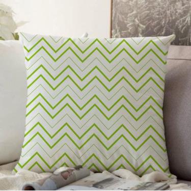 Imagem de Almofada Algodão Serigrafada Missoni 40x40cm Verde - FASTLAR